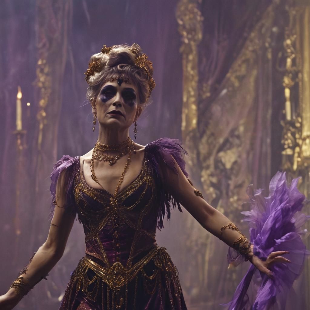 Salome Dance: Symbolist Painting with Rembrandt Lighting