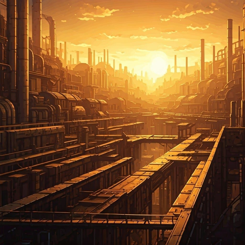 Steampunk city