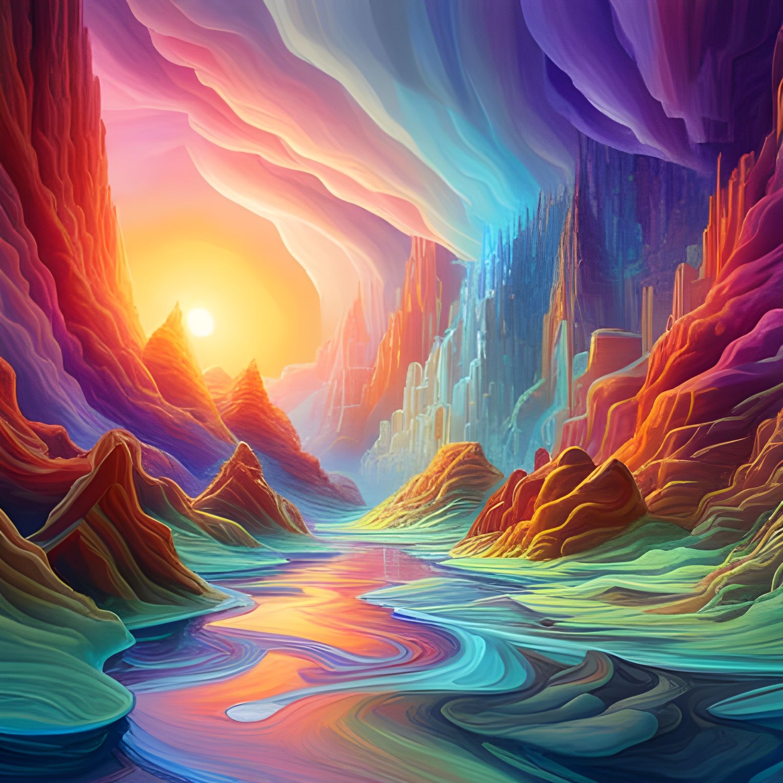 Epic Voyage Through Gelslime Mineral Landscape