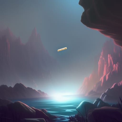 Ethereal Crystal Landscape in Fantasy Concept Art
