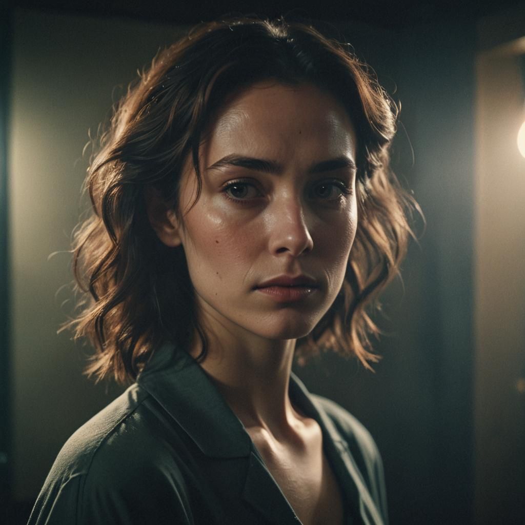 Expressive Portrait in Film Still Style