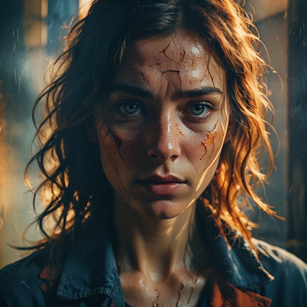 Intense Portrait in Cinematic Lighting