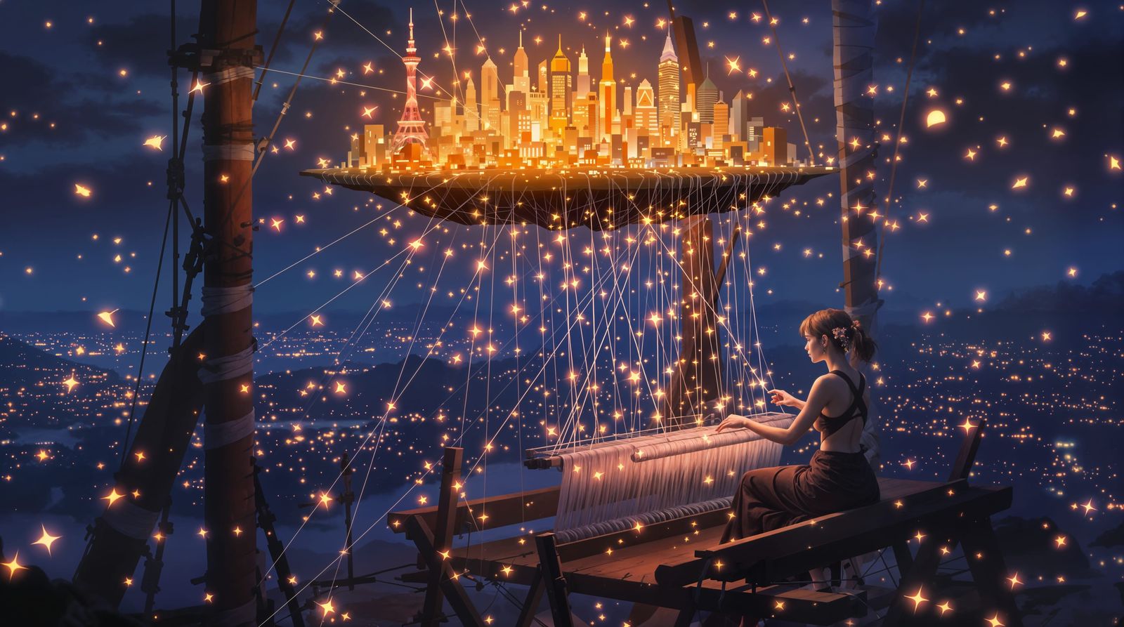 Surreal City Weaver Conjures Miniature Metropolis