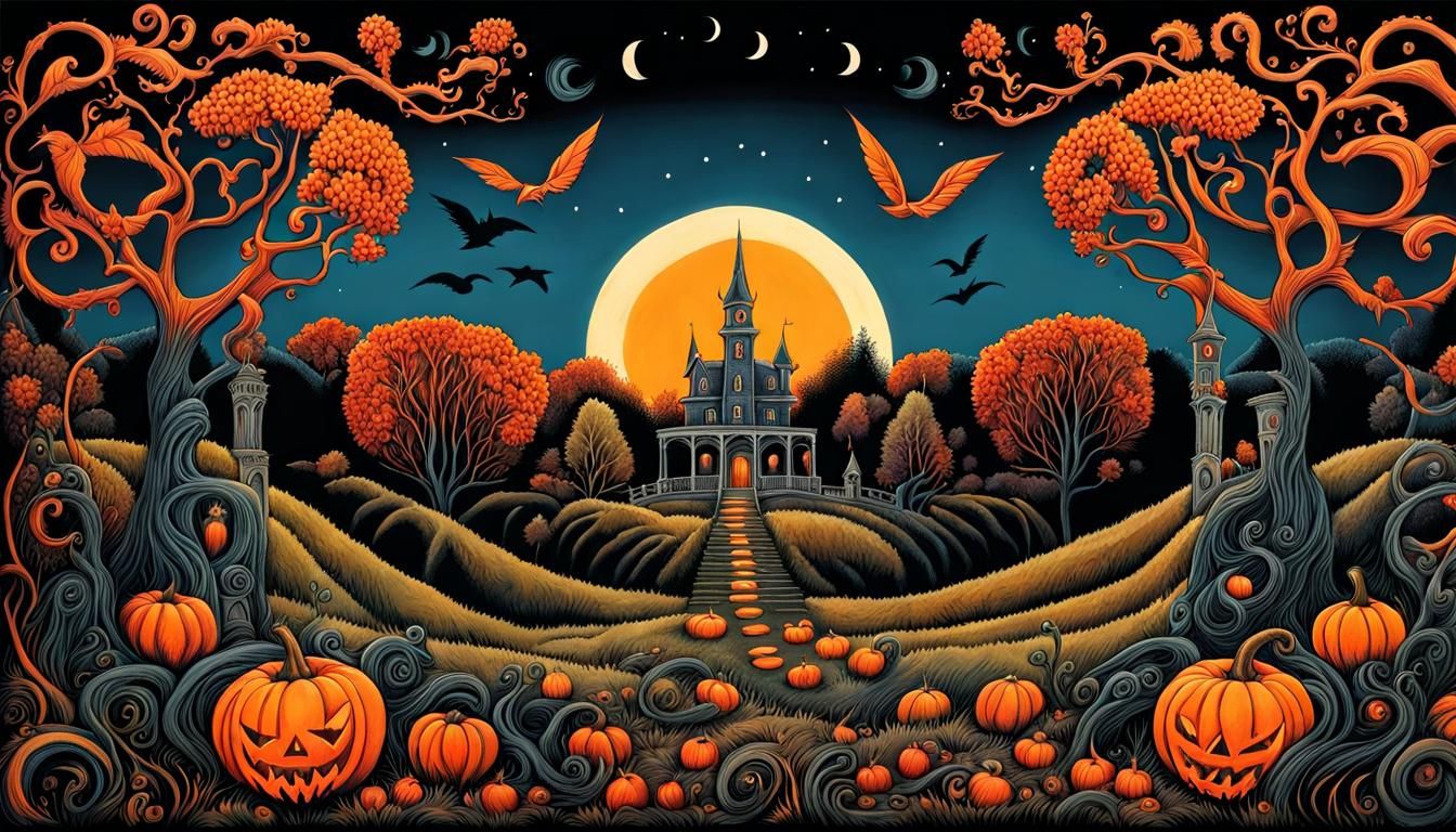 Surreal Horror Landscape in Danny Ingrassia Style