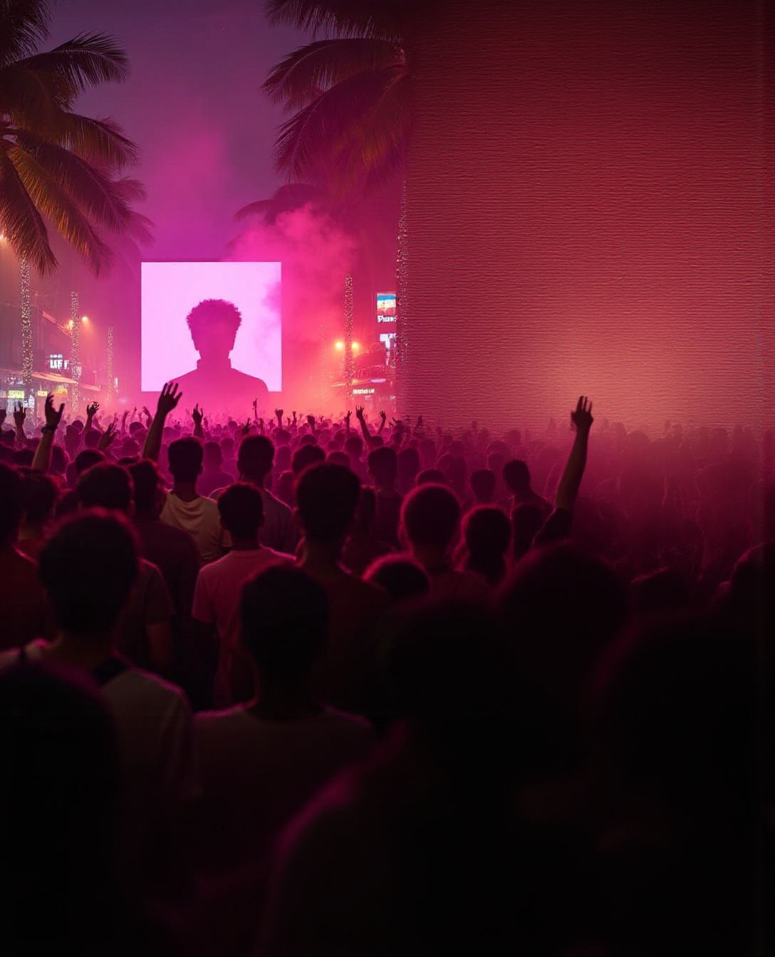 Chennai Food Street Party Under Neon Lights
