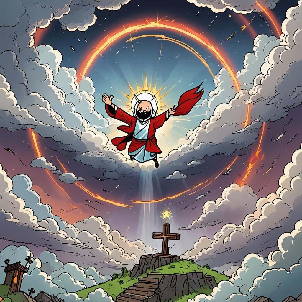 The Devil and Jesus in Heaven: Cyanide and Happiness Comic