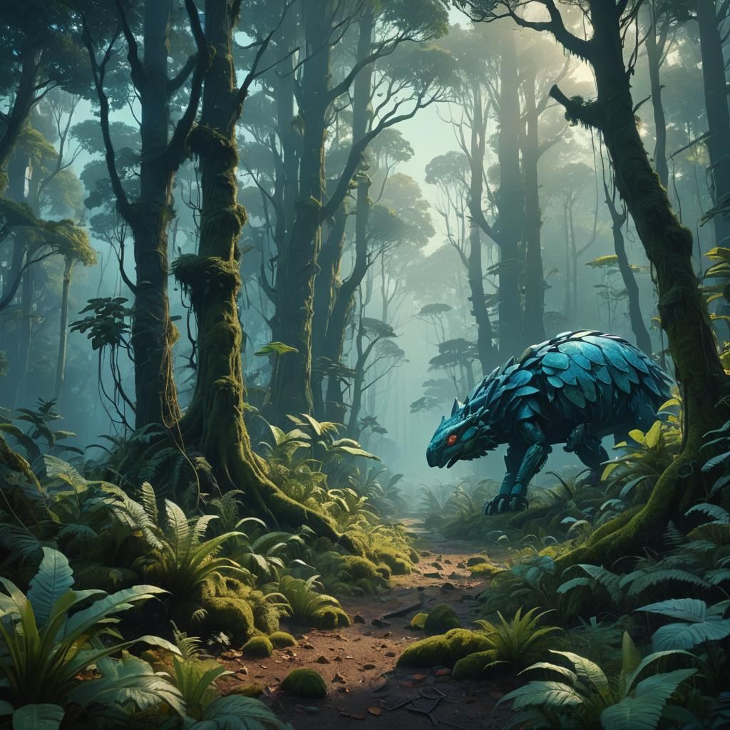 Terra Ultima Animals in a Vibrant Forest