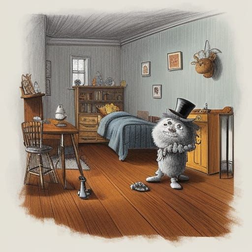 Vintage Whimsy Spider in Top Hat and Tap Shoes