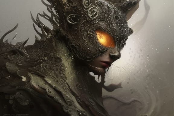 Sword Cats in Detailed Fantasy Splash Art