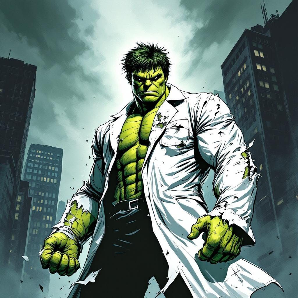 Bruce Banner Transforms: Comic Book Art of the Hulk