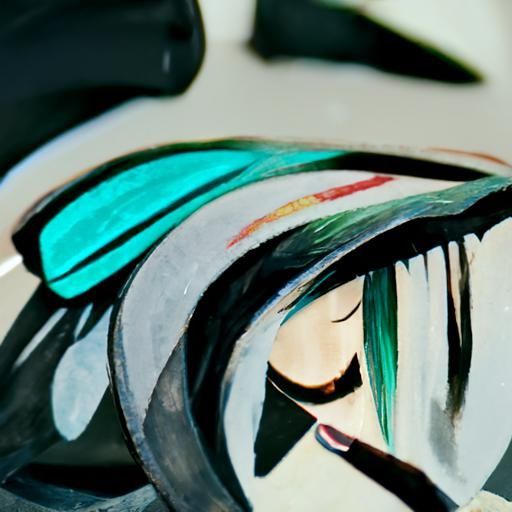 Hatsune Miku: Detailed Gouache Painting