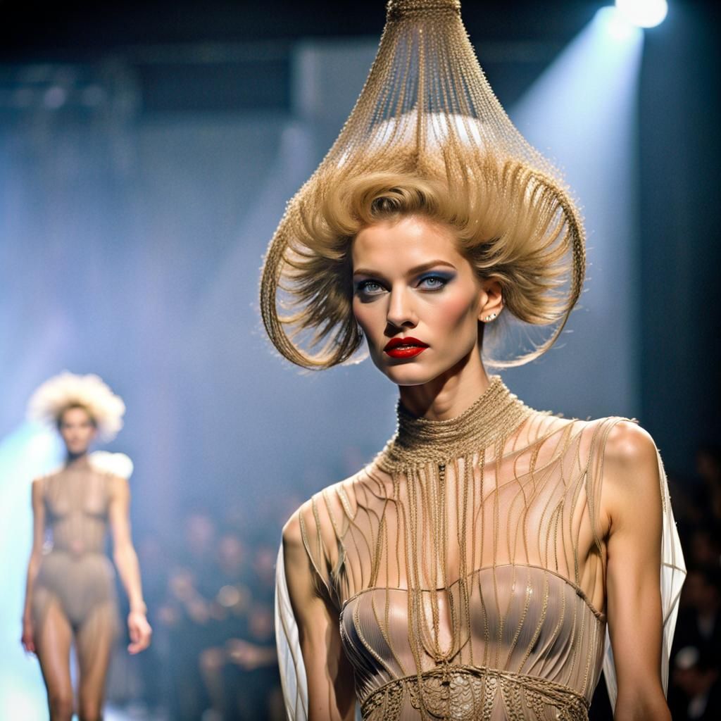 1990s Paris Fashion Show Couture Photography