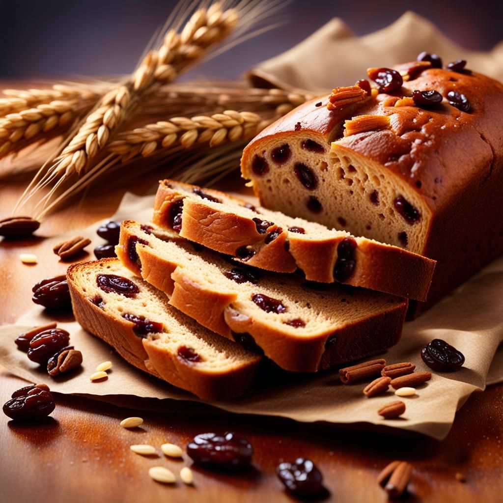 Cinnamon Raisin Bread Still Life: Fantasy Concept Art