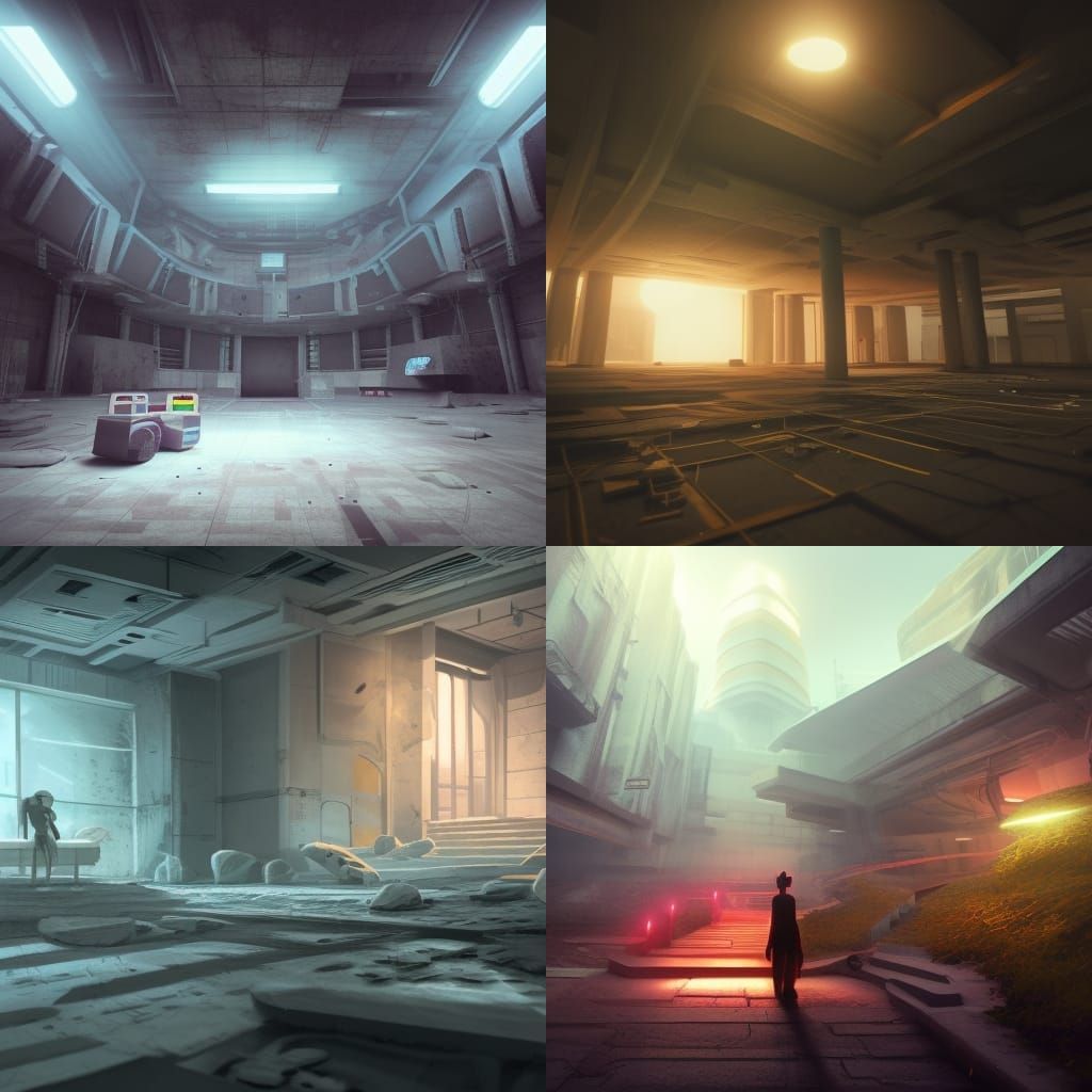 Glad0s from Portal in Brutalist Acrylic Art