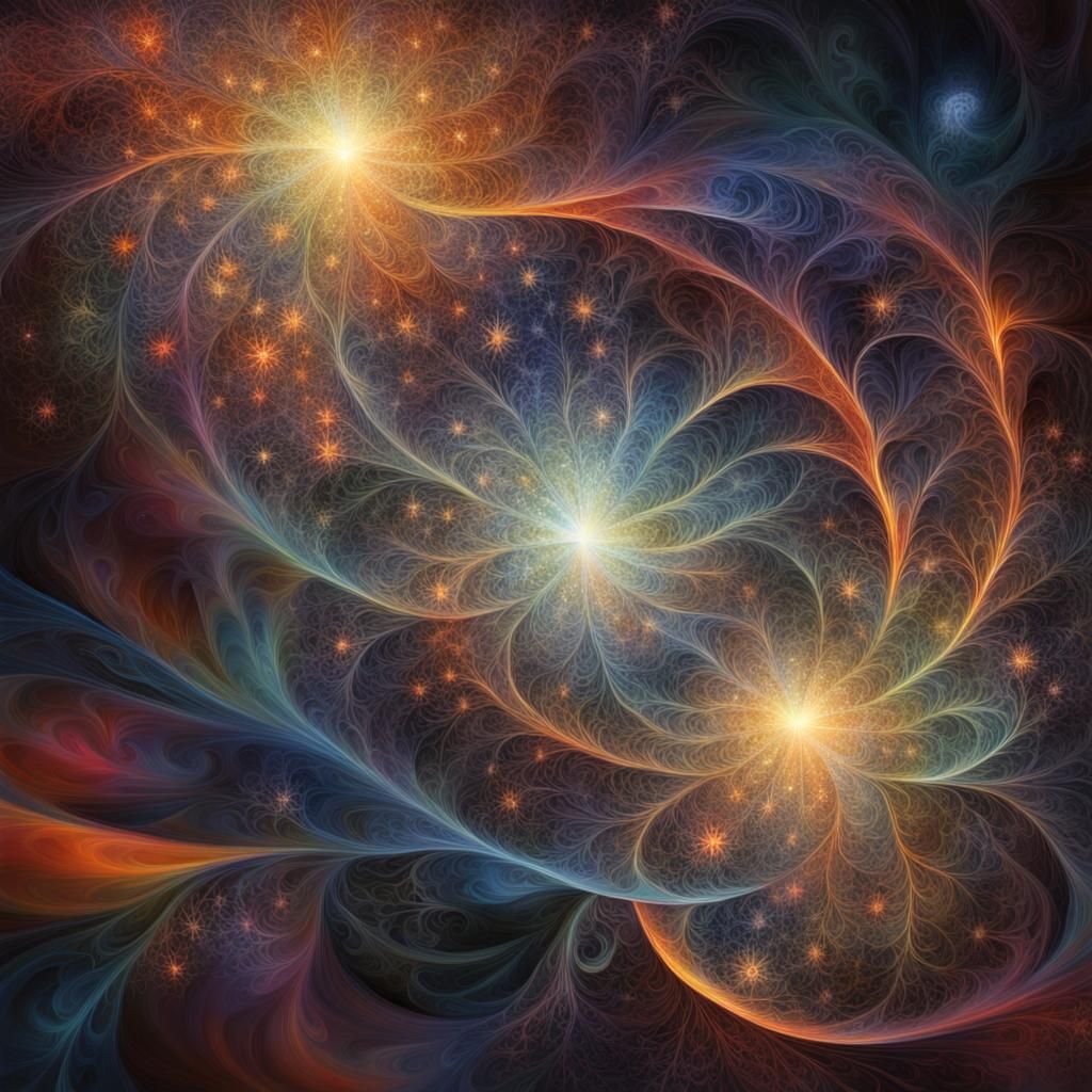 Quantum Physics Meets Human Dreams: A Digital Painting