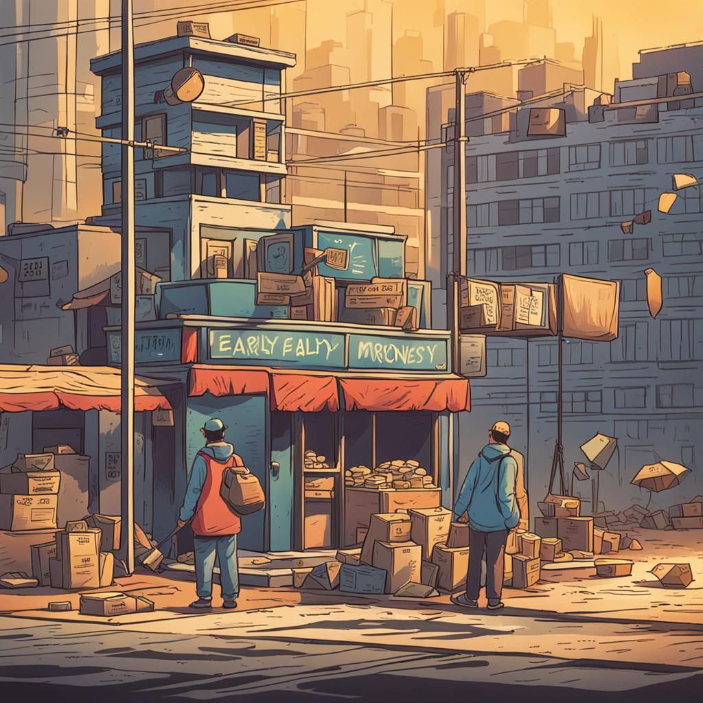 Earning Money Early Morning: An AI Interpretation