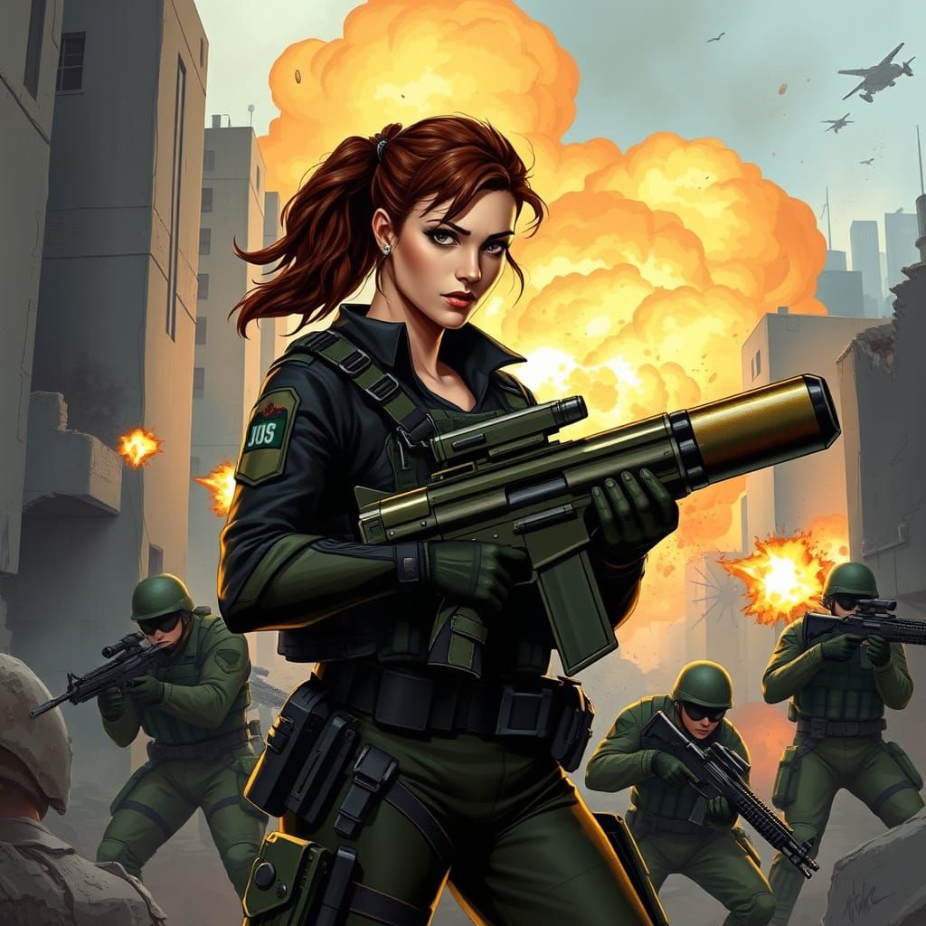 Warrior Lady Jaye Charges into Battle in Tactical Style