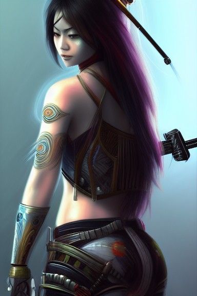 Asian Assassin Girl.