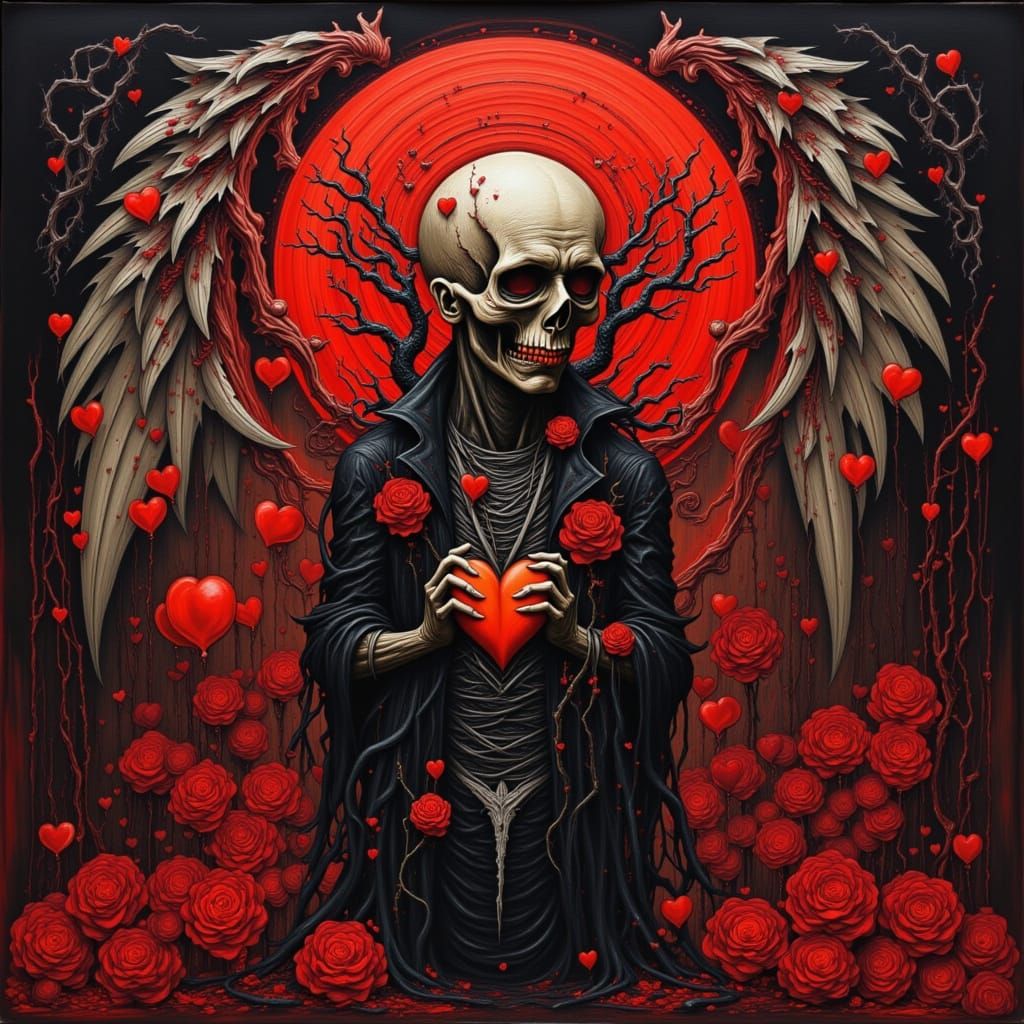 Cursed Valentine's Card with Baroque & Flux Elements