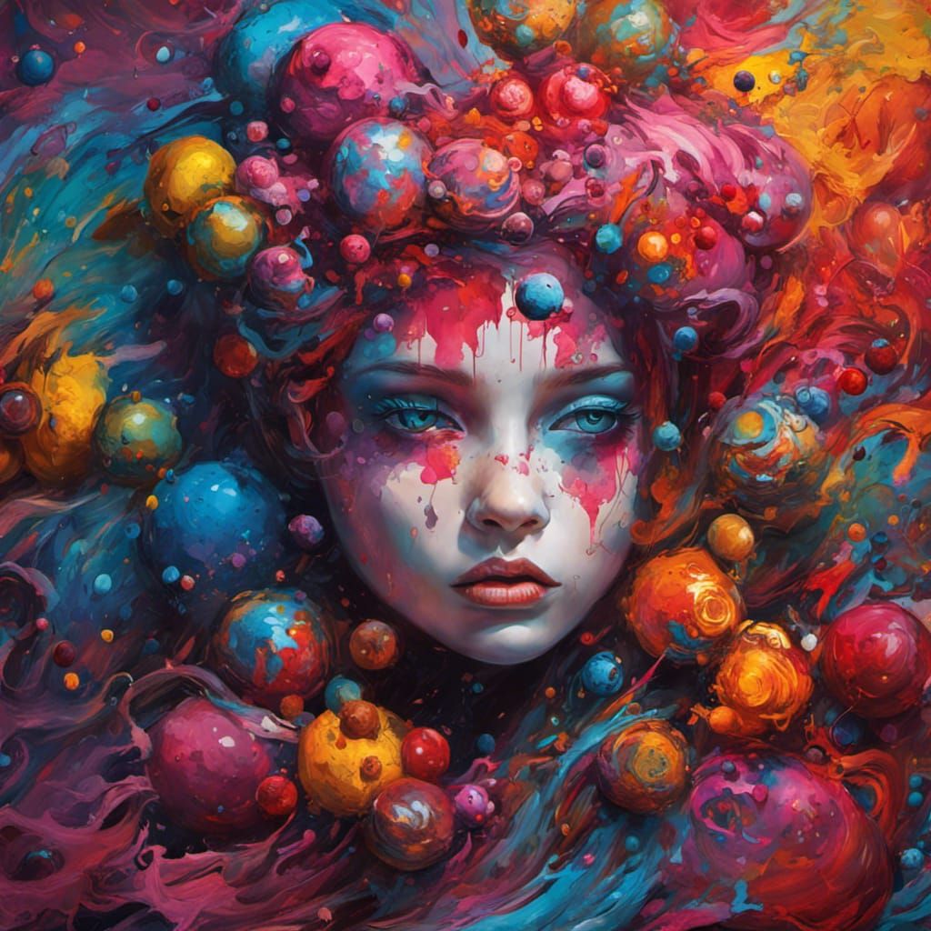 Hyperdetailed Artist's Palette in Graffiti Art Style