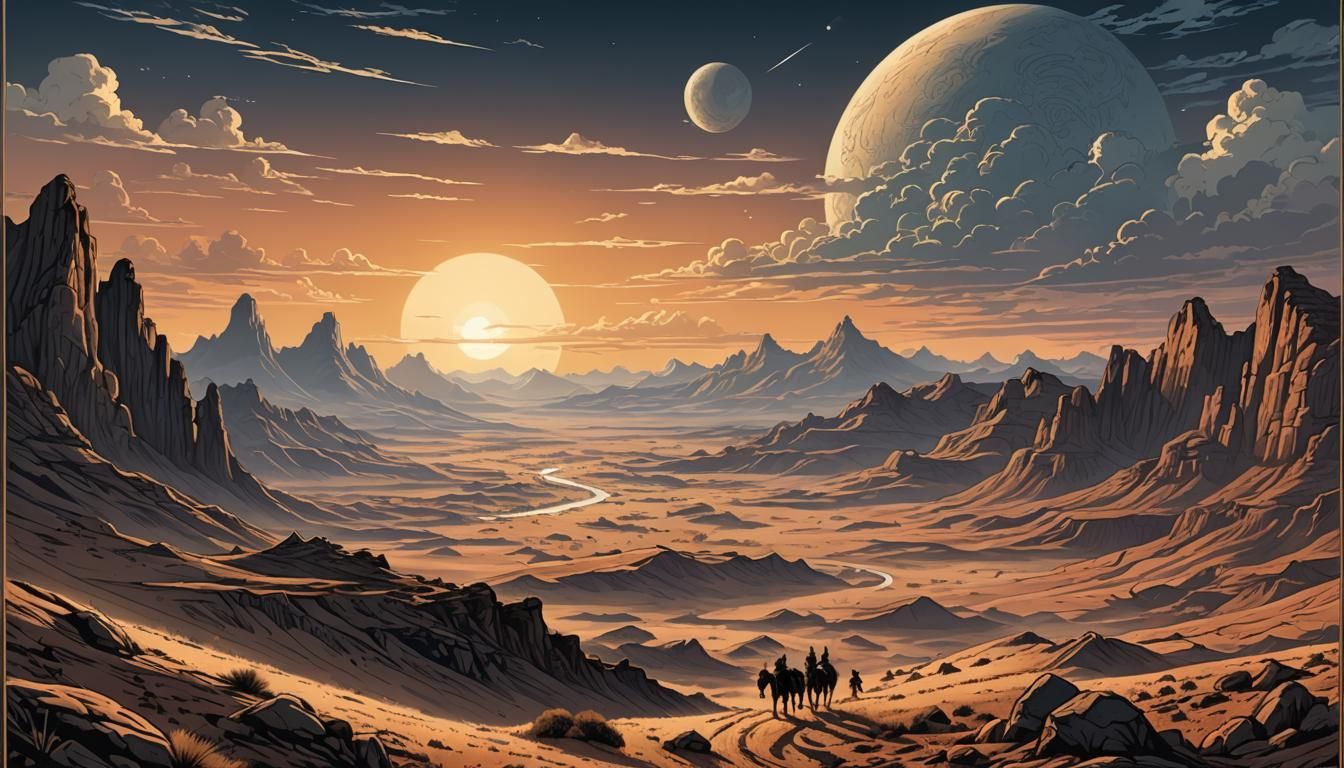 Visit Tattooine: Retro Travel Poster Illustration