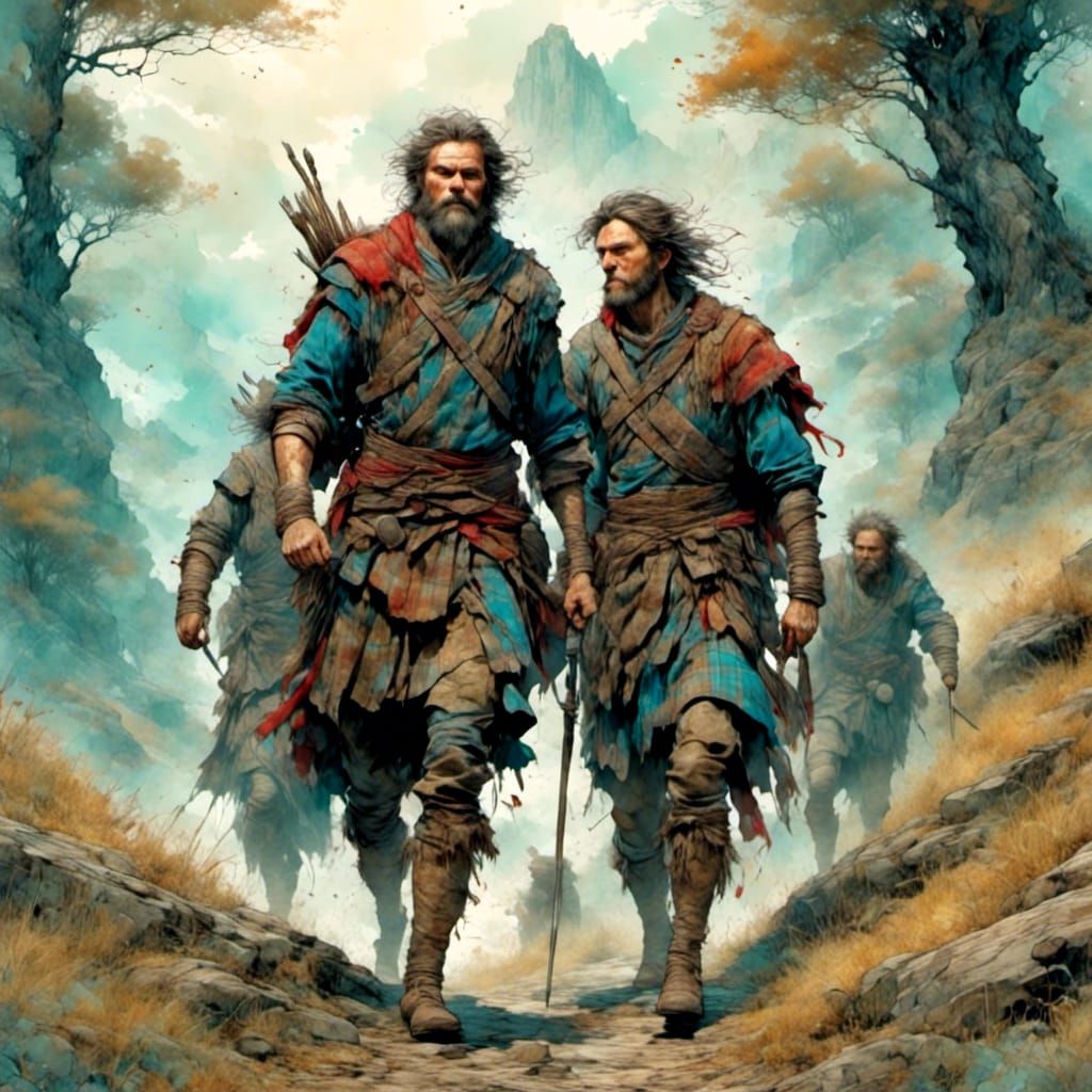 Highlanders in Fantasycore Borderland, Digital Art