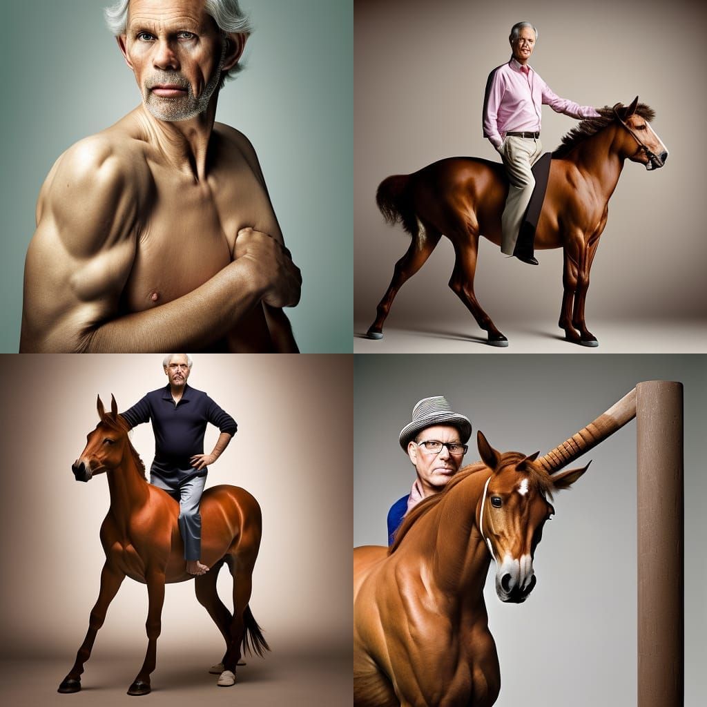 Stunning Centaur Portrait in Professional Photography Style