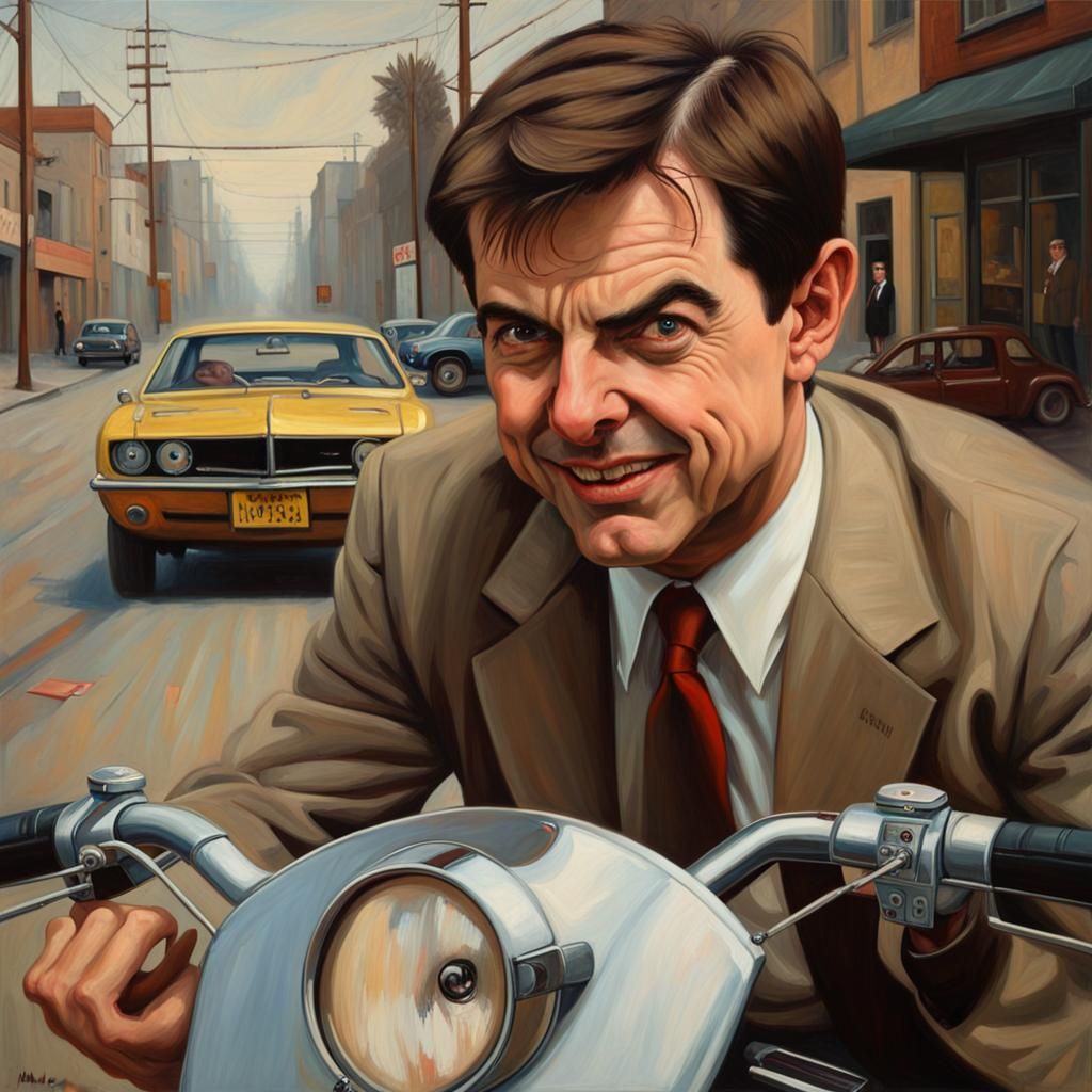Mr. Bean Tom Cruise Hybrid Portrait