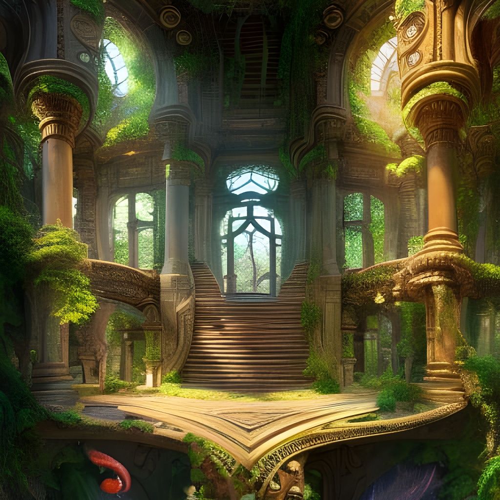 Ornate Jungle Temple Ruins: Digital Matte Painting