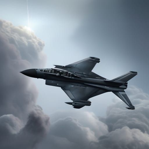 Epic Airforce Jet Digital Matte Painting