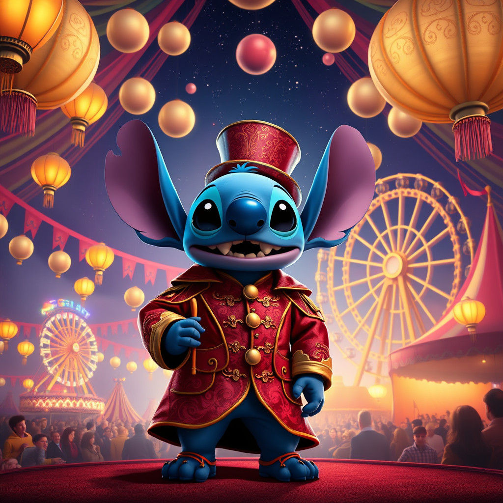 Stitch the Ringmaster in Gothic Circus
