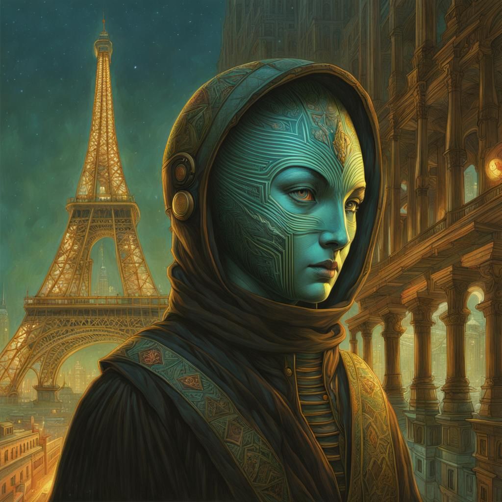 Surreal Portrait in Dreamlike Style