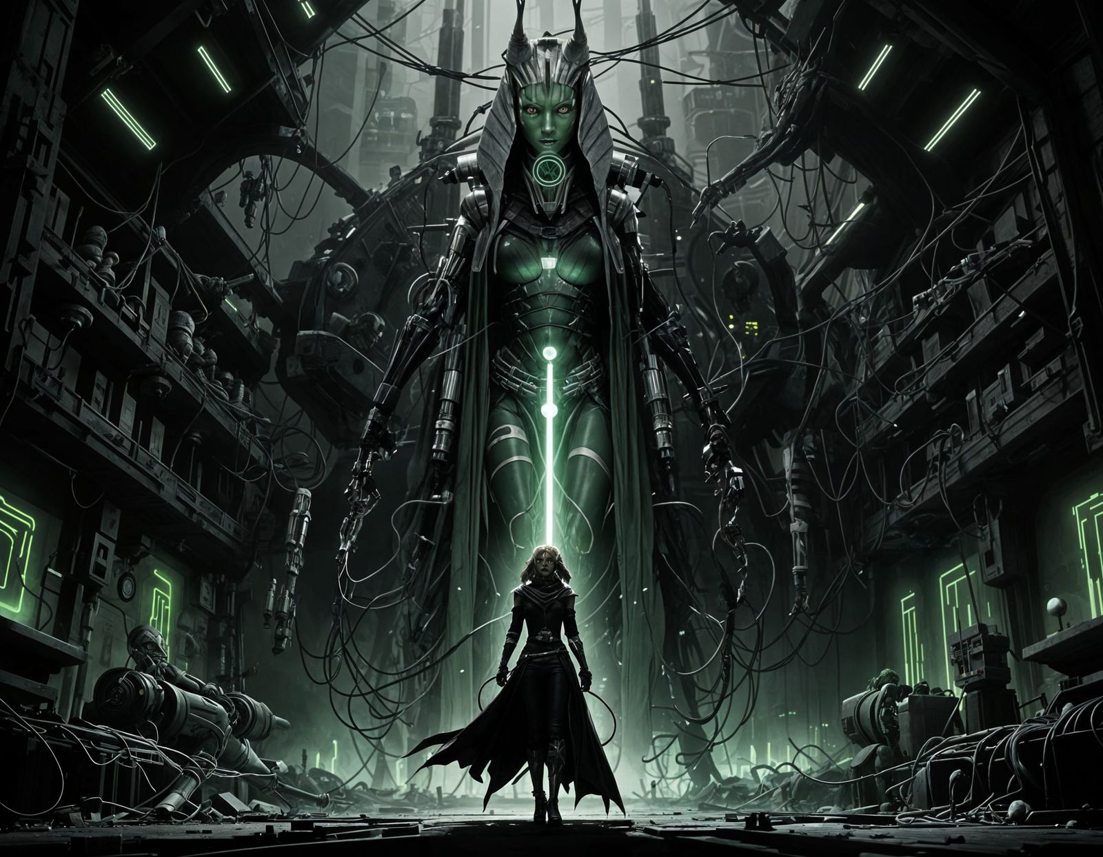 Ahsoka Tano as a Cybernetic Frankenstein Monster