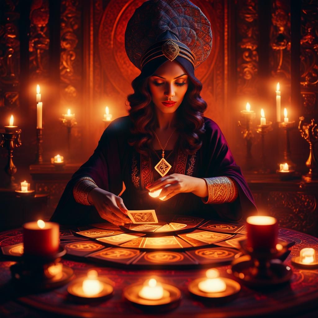 beautiful tarot cards with mystical imagery