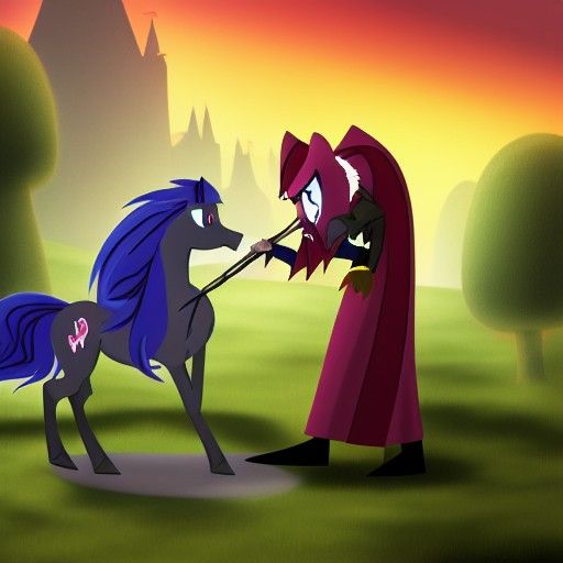 Dracula and My Little Pony: 8k Concept Art