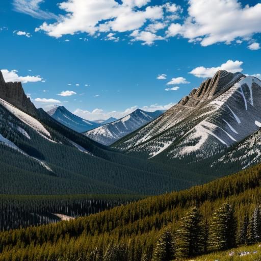 Scenic View of Rocky Mountain National Park
