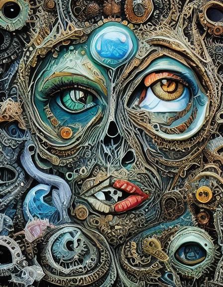 Baba Yaga and Asmodeus's Surreal Wedding