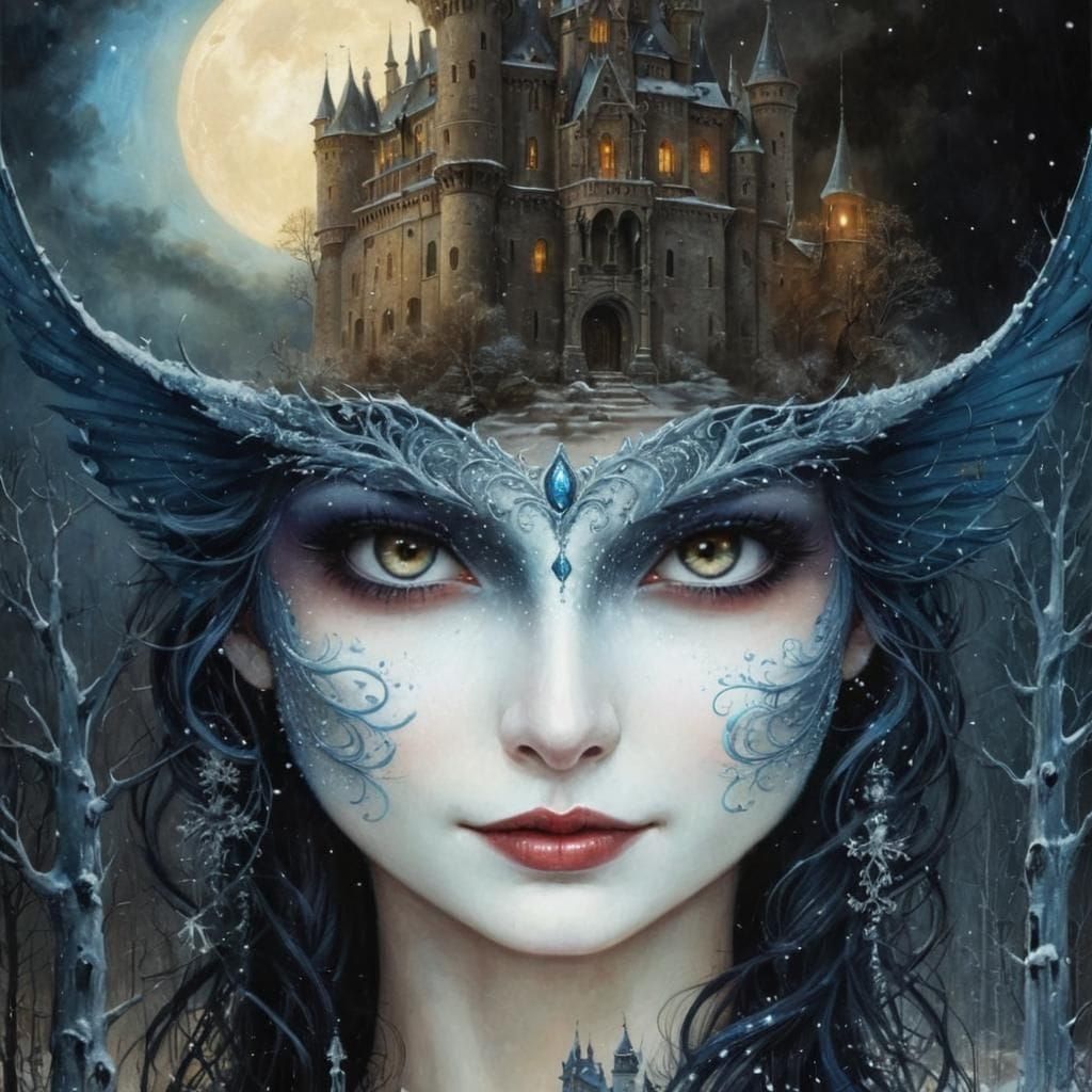 Banshee Smiling At Niflheim Winter Castle