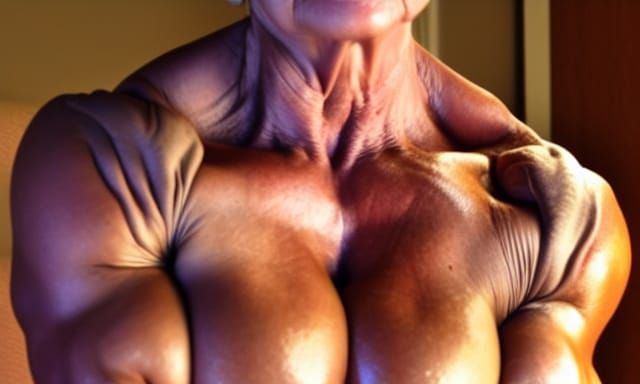 Muscular Bodybuilder Grandma with Ripped Physique