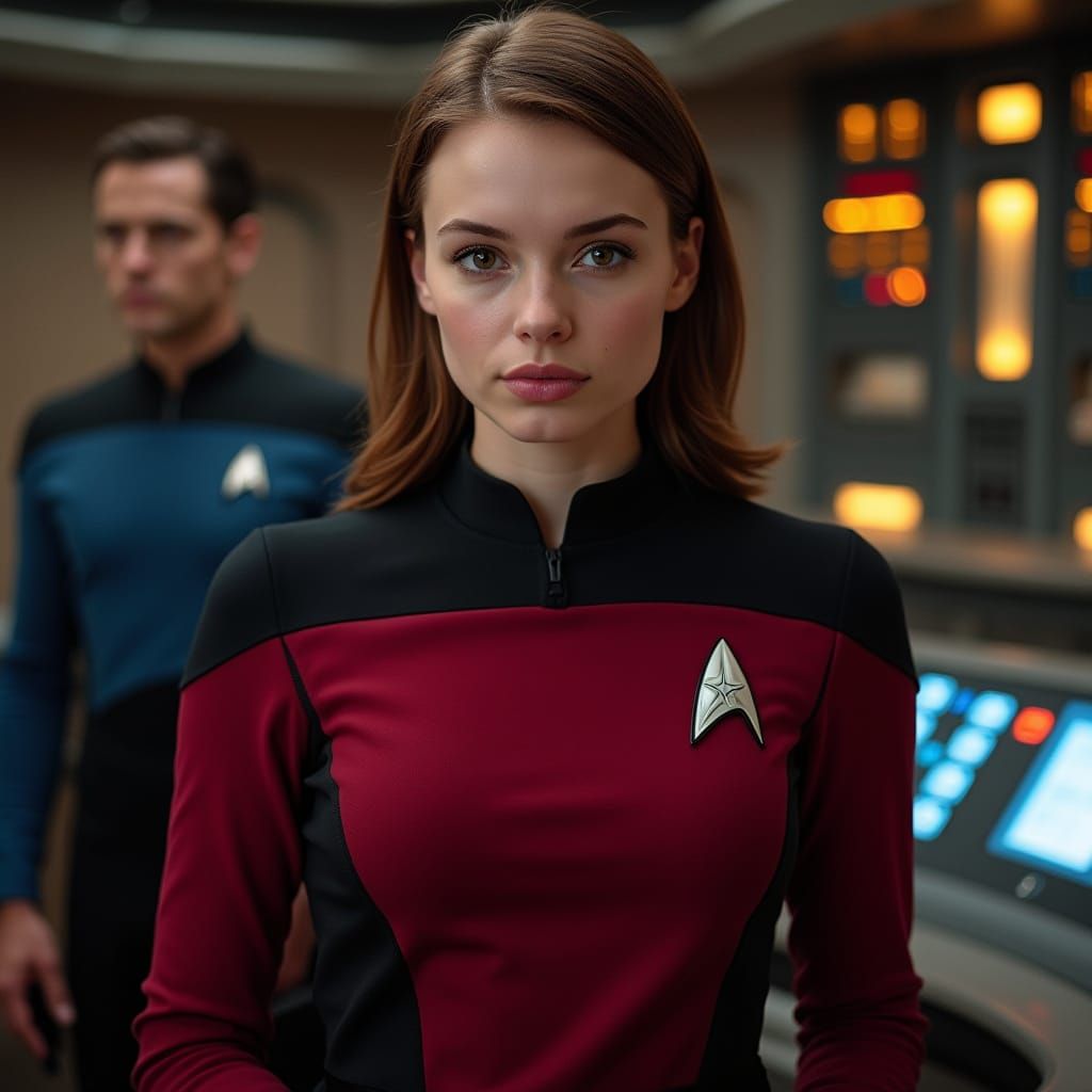 Starfleet Lieutenant in Command Uniform