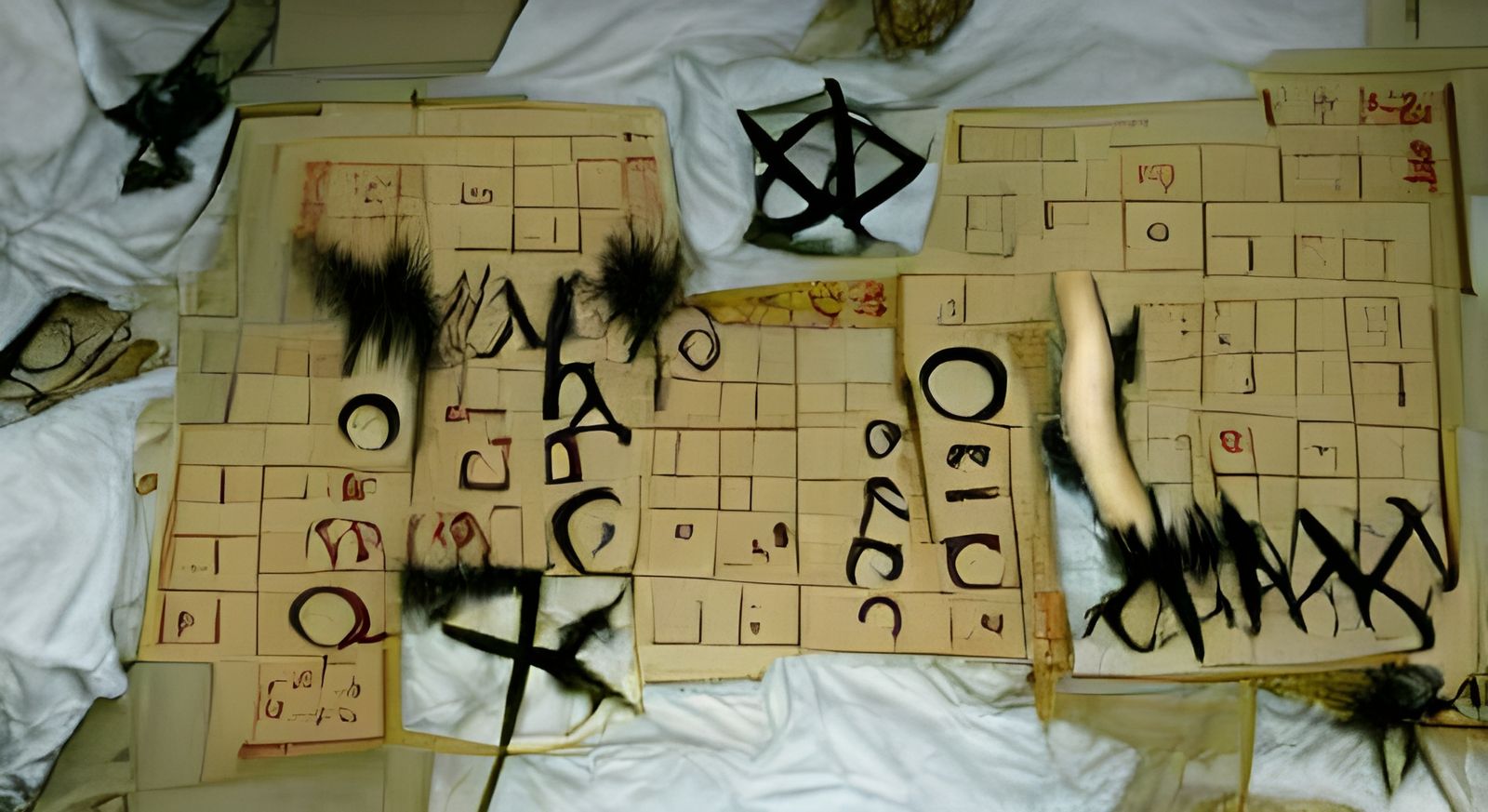 Chaotic Scrabble Game in Occult Setting