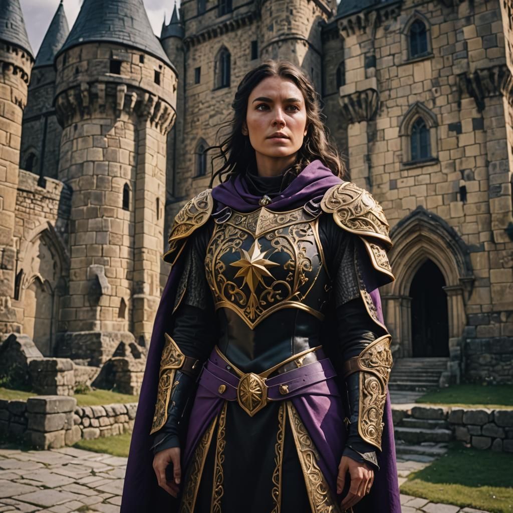 Epic D&D Cleric with Morningstar, Cinematic Film Still