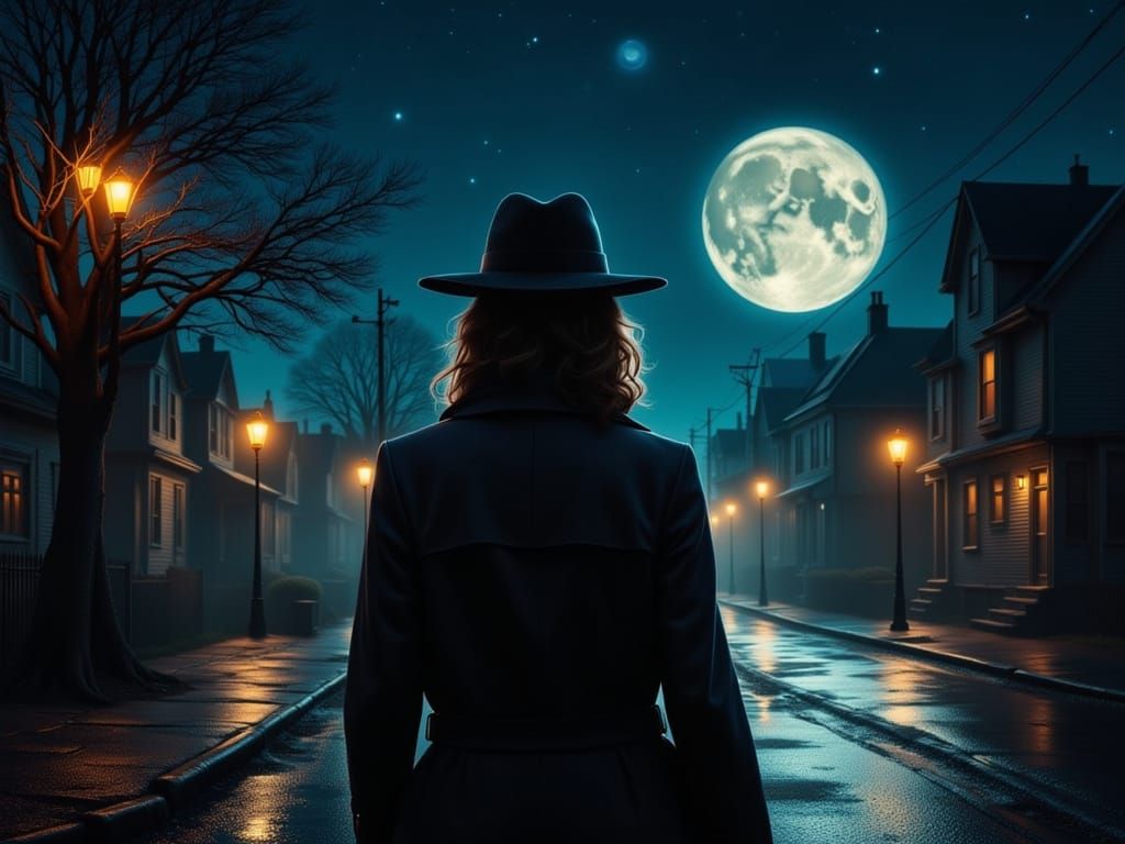 Femme Fatale in Film Noir Style