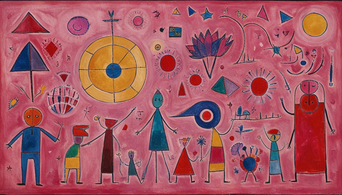 Golden Glass Artwork with Pink Edges in Vibrant Dark Hues