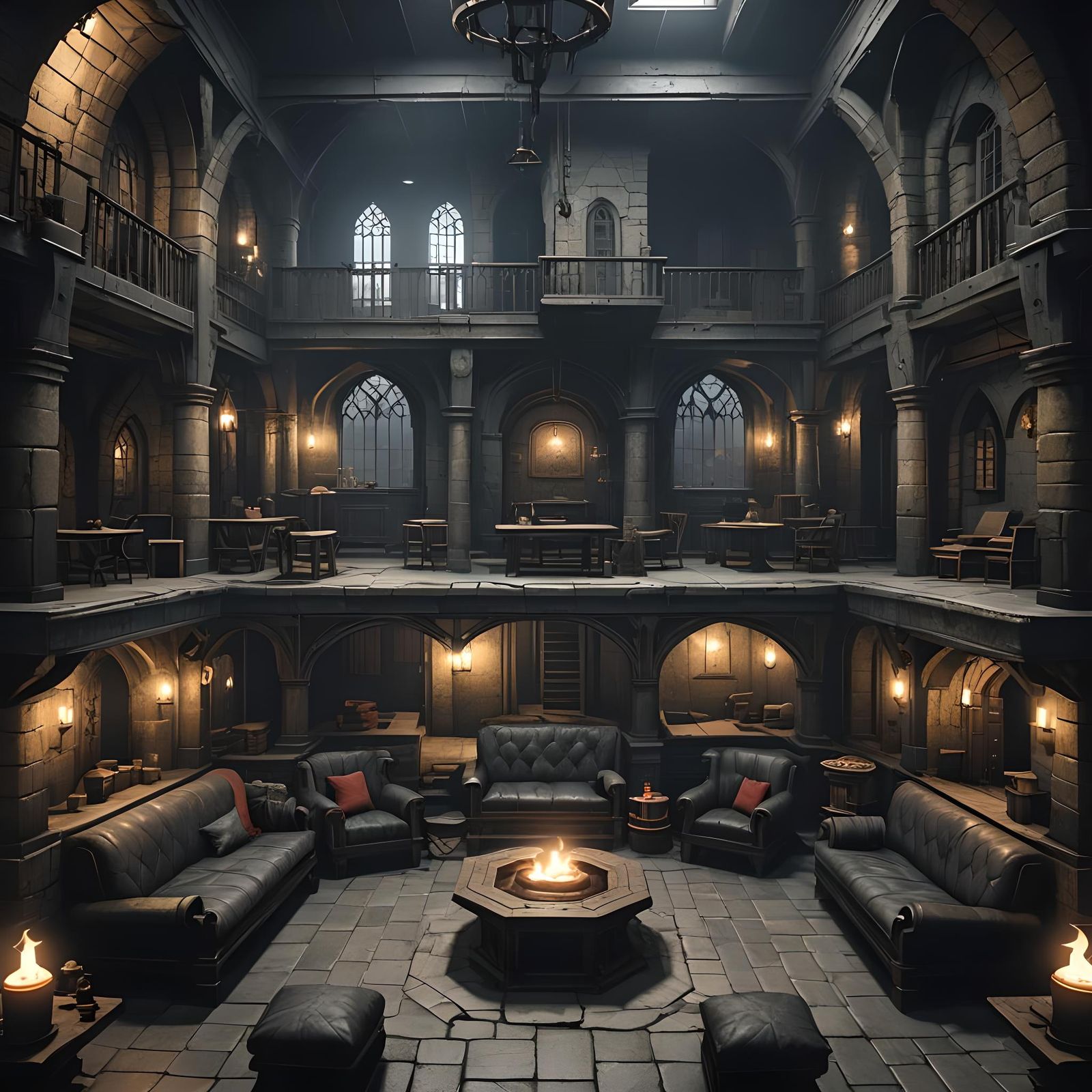 Gothic Underground Black Market for D&D, Unreal Engine