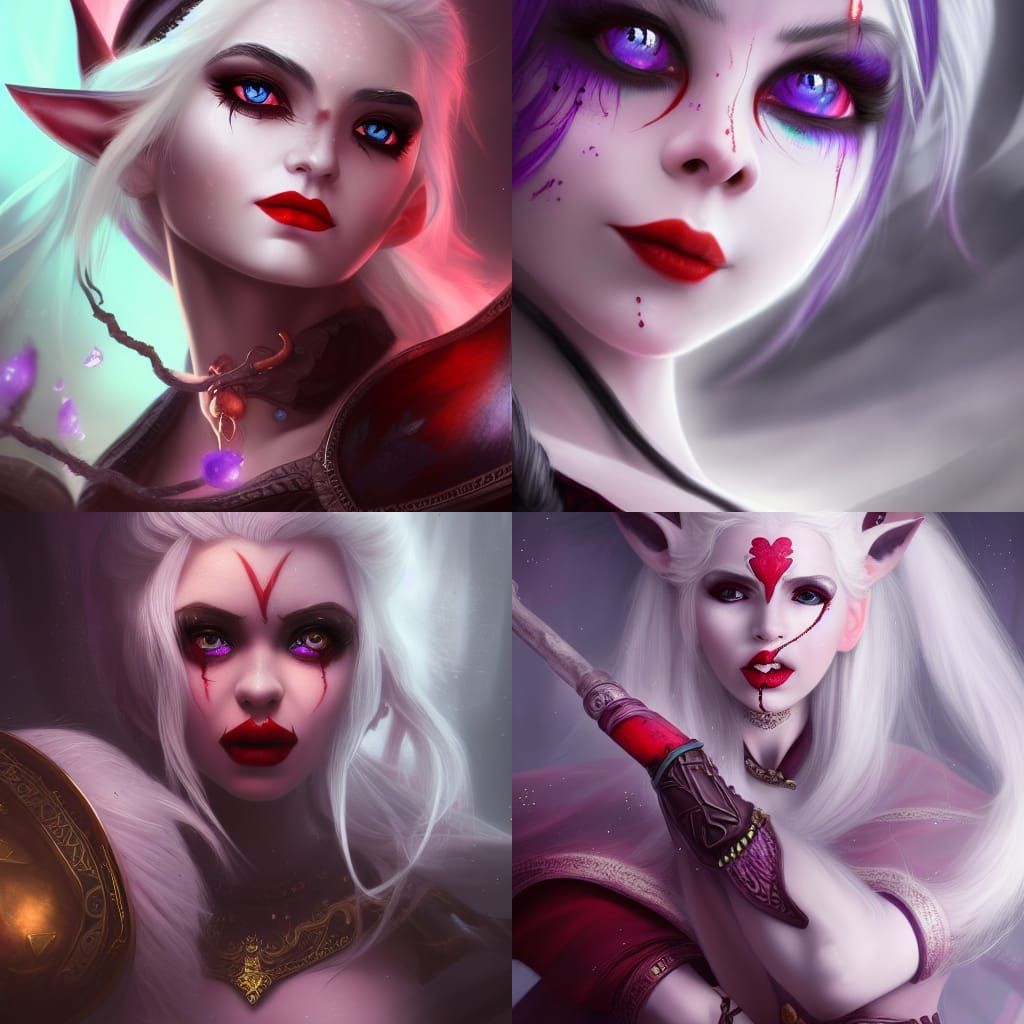 Elven Monk with Scales: Detailed Matte Painting