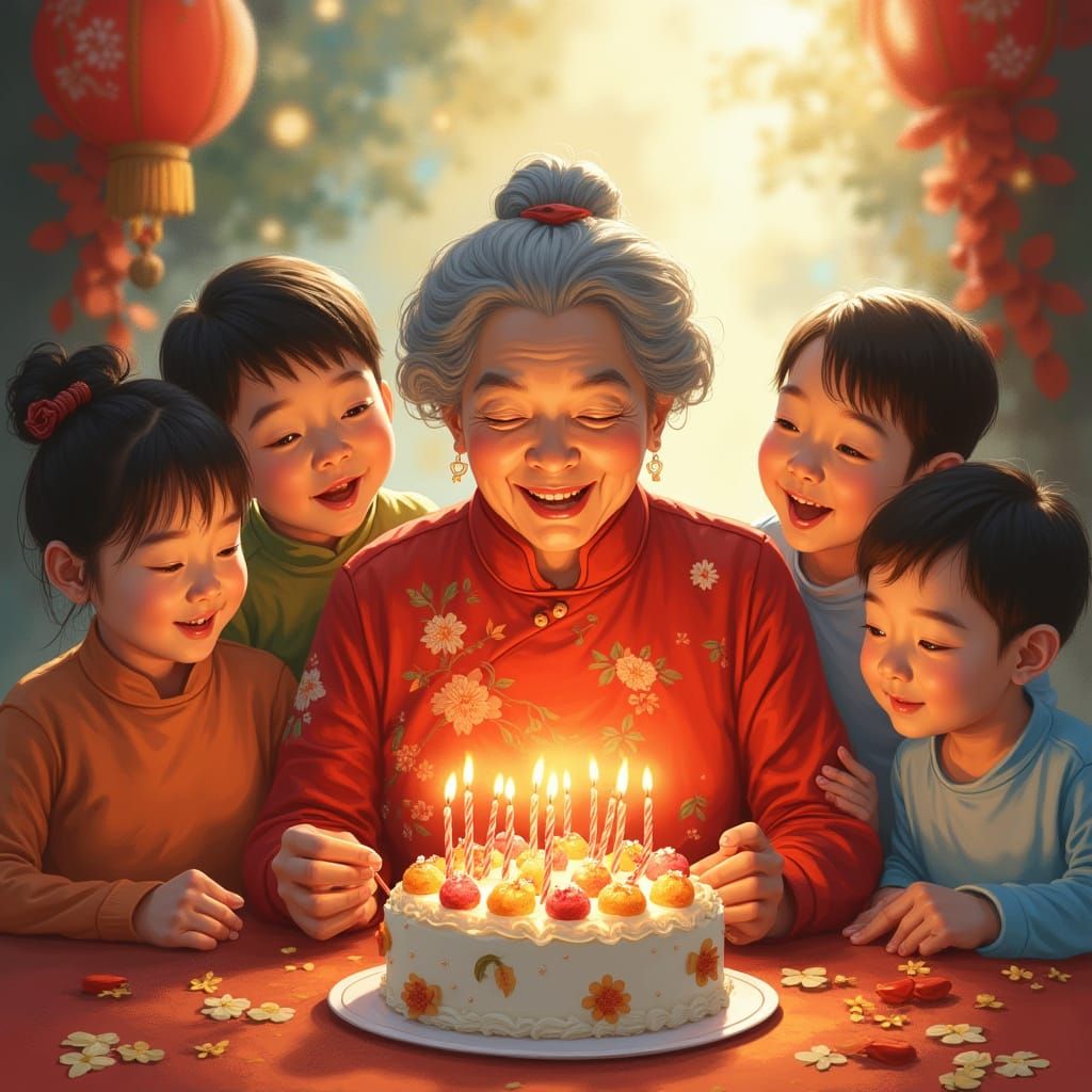 Motherly Love in Traditional Chinese Harmony