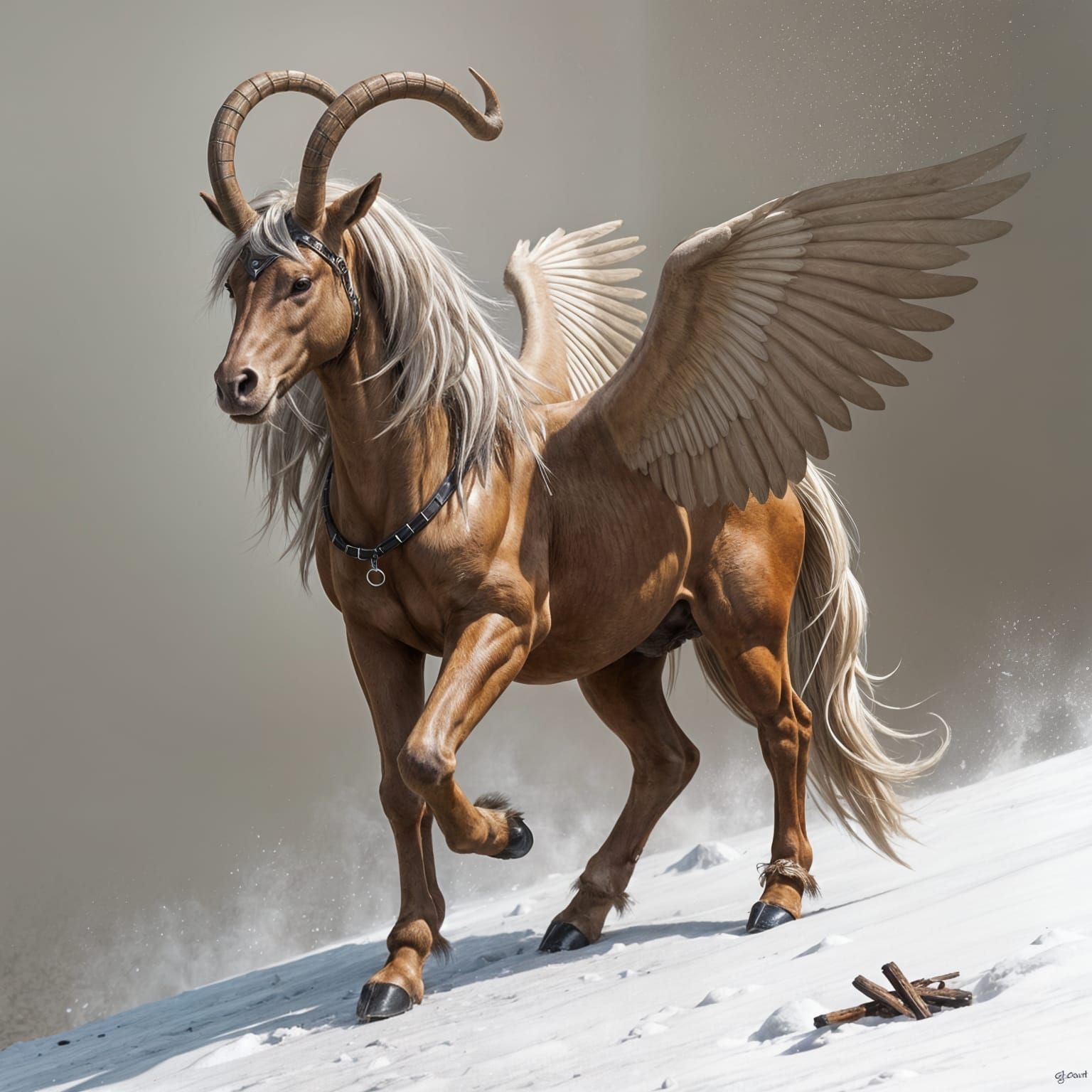 Female Centaur with Majestic Wings