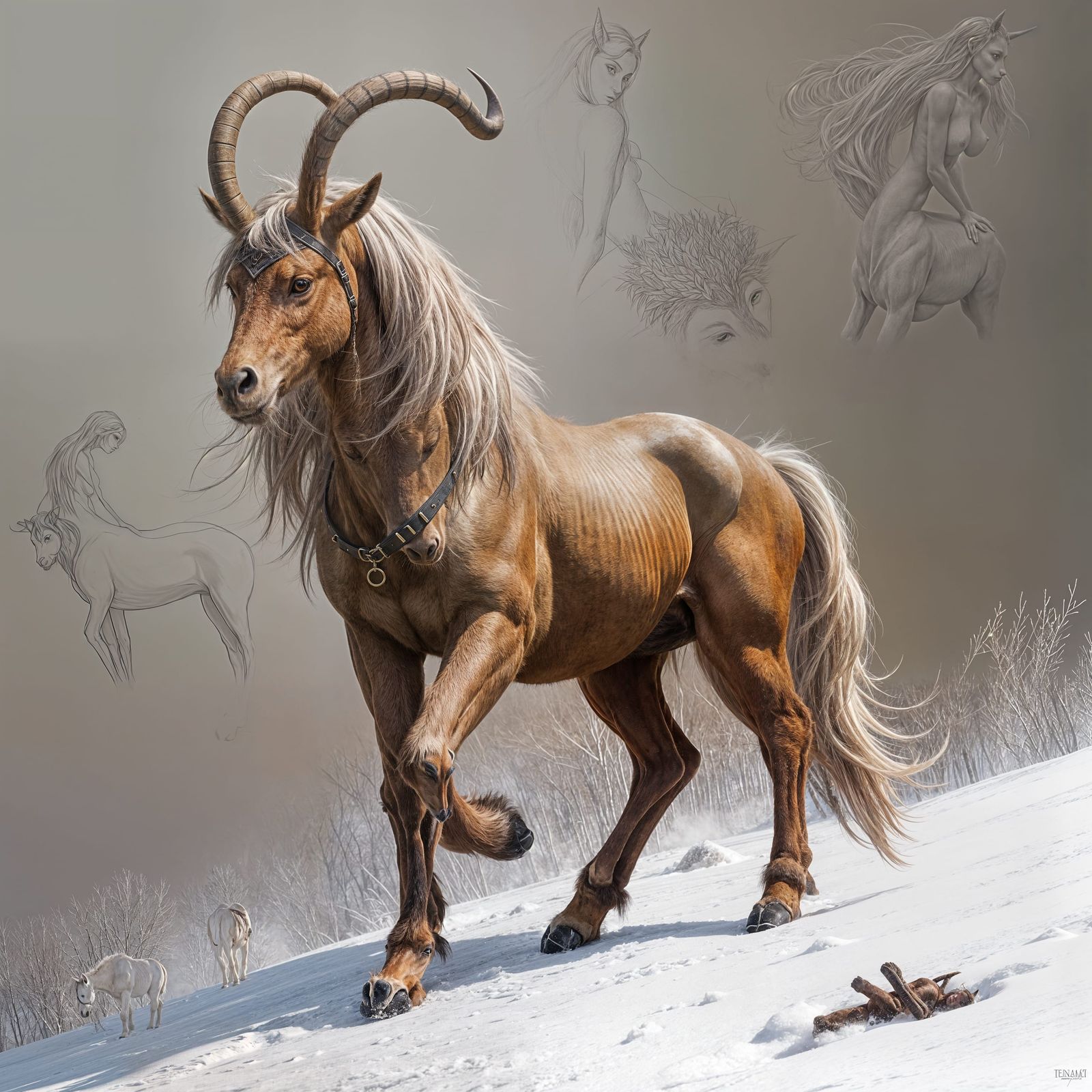 Image of a Beautiful Female Centaur