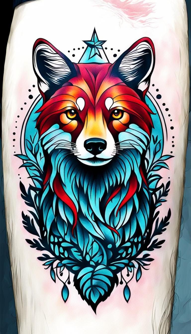 magical animal tattoo
